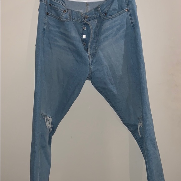 LEVIS BLUE WEDGIE JEANS - Picture 4 of 6